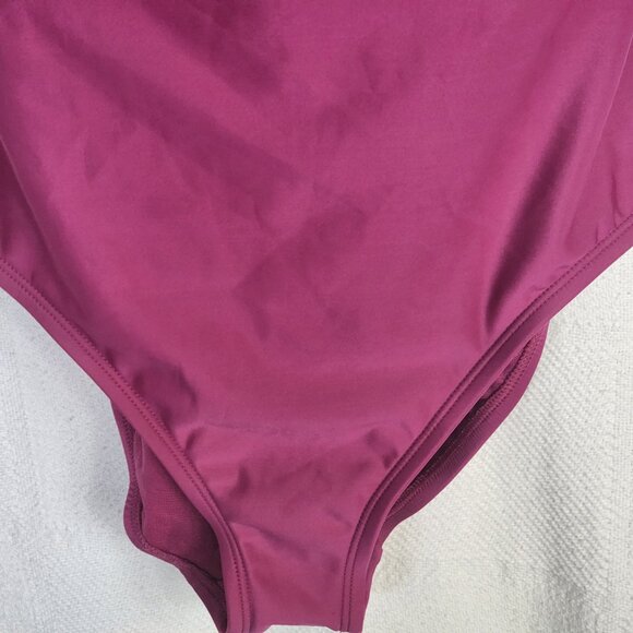 All In Motion Plumb Lilac Grey Blue Stripe Medium Coverage One Piece Swimsuit M - Picture 8 of 16